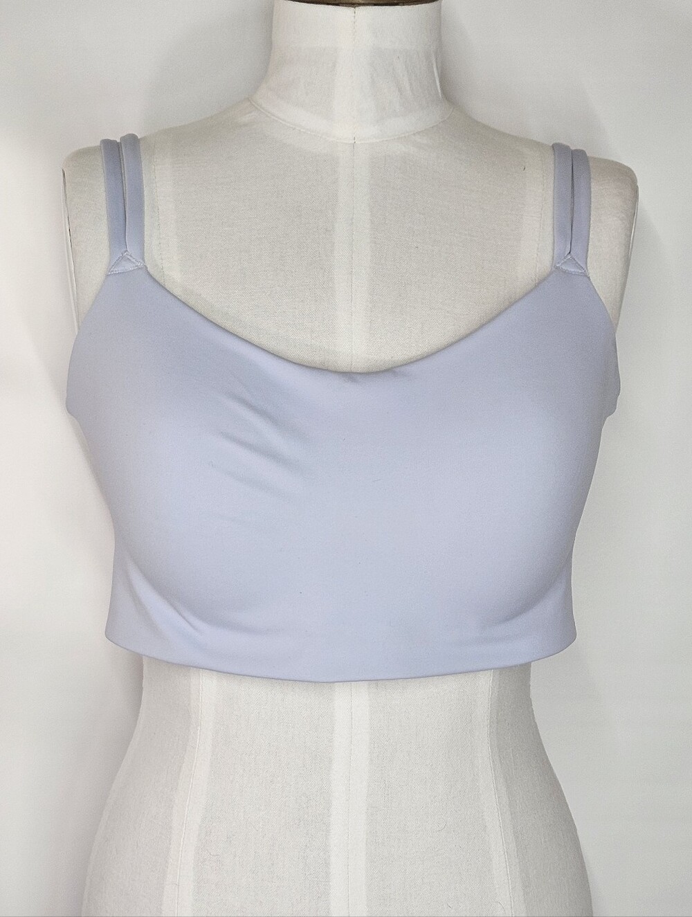 Avia XXL Sports Bra Light Blue Wire Free Stretch Molded Cups Padded Adjustable